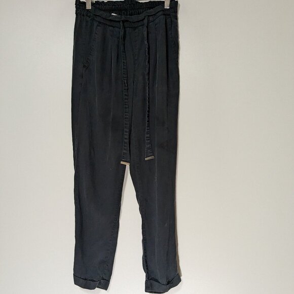 *3/$10* Dex Paperbag Waist Drawstrong Trouser Black Size XS - Picture 1 of 5